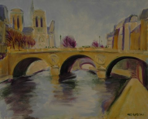 Paris Pont St Michel-61 x76 cm