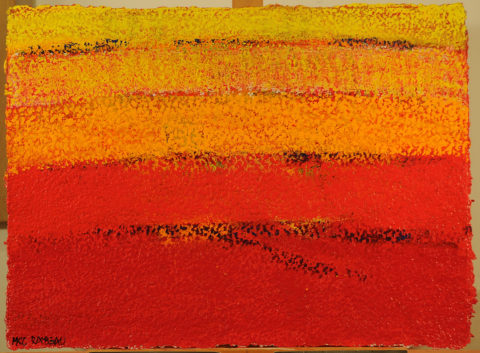 Hawker Ochre Landscape - 62,56x73cm